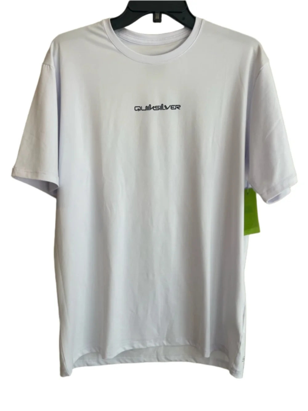 Quiksilver Mystic Sessions UV Tee Mens Large White Short Sleeve Surf Shirt UPF N